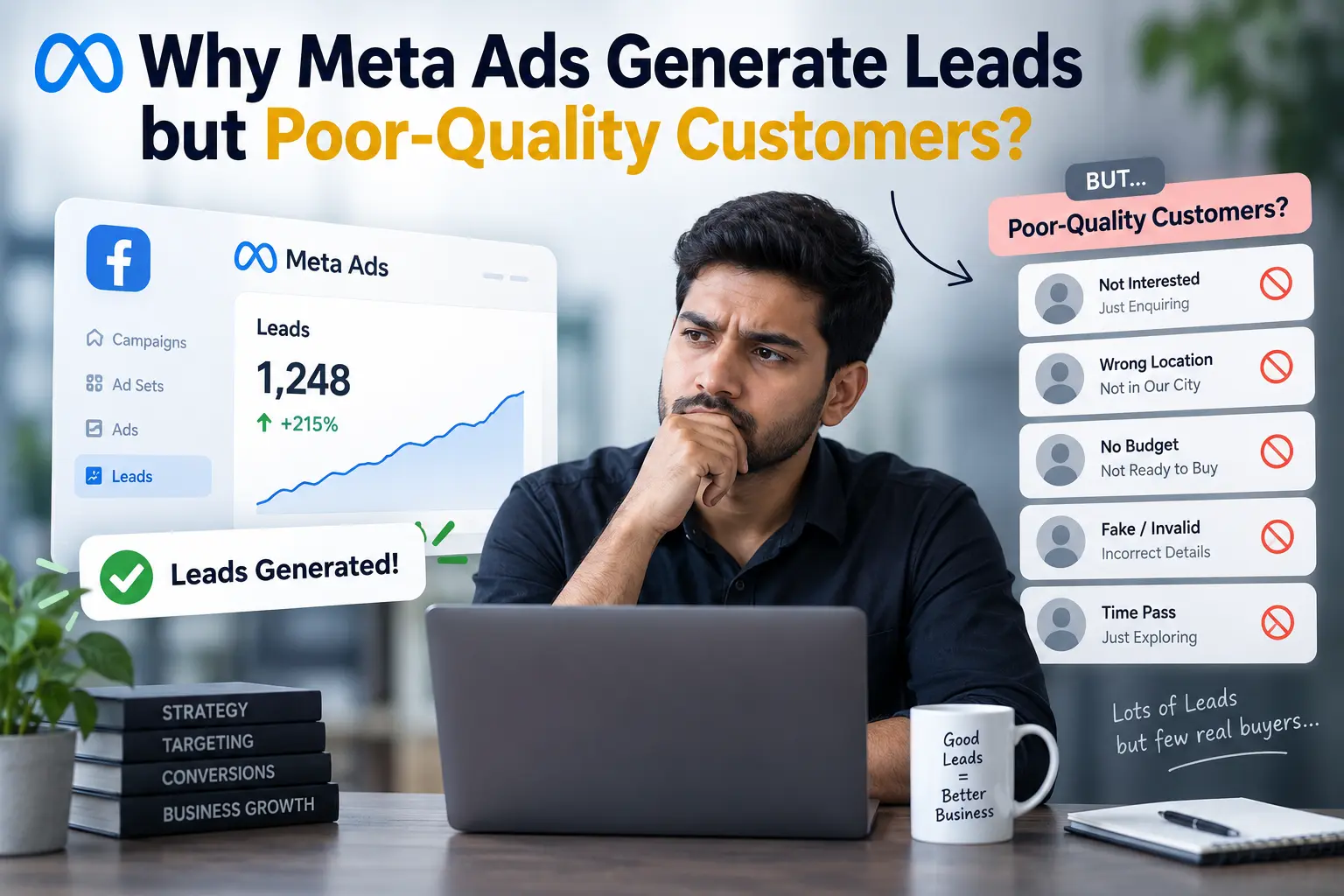 Why Meta Ads Generate Leads but Poor-Quality Leads